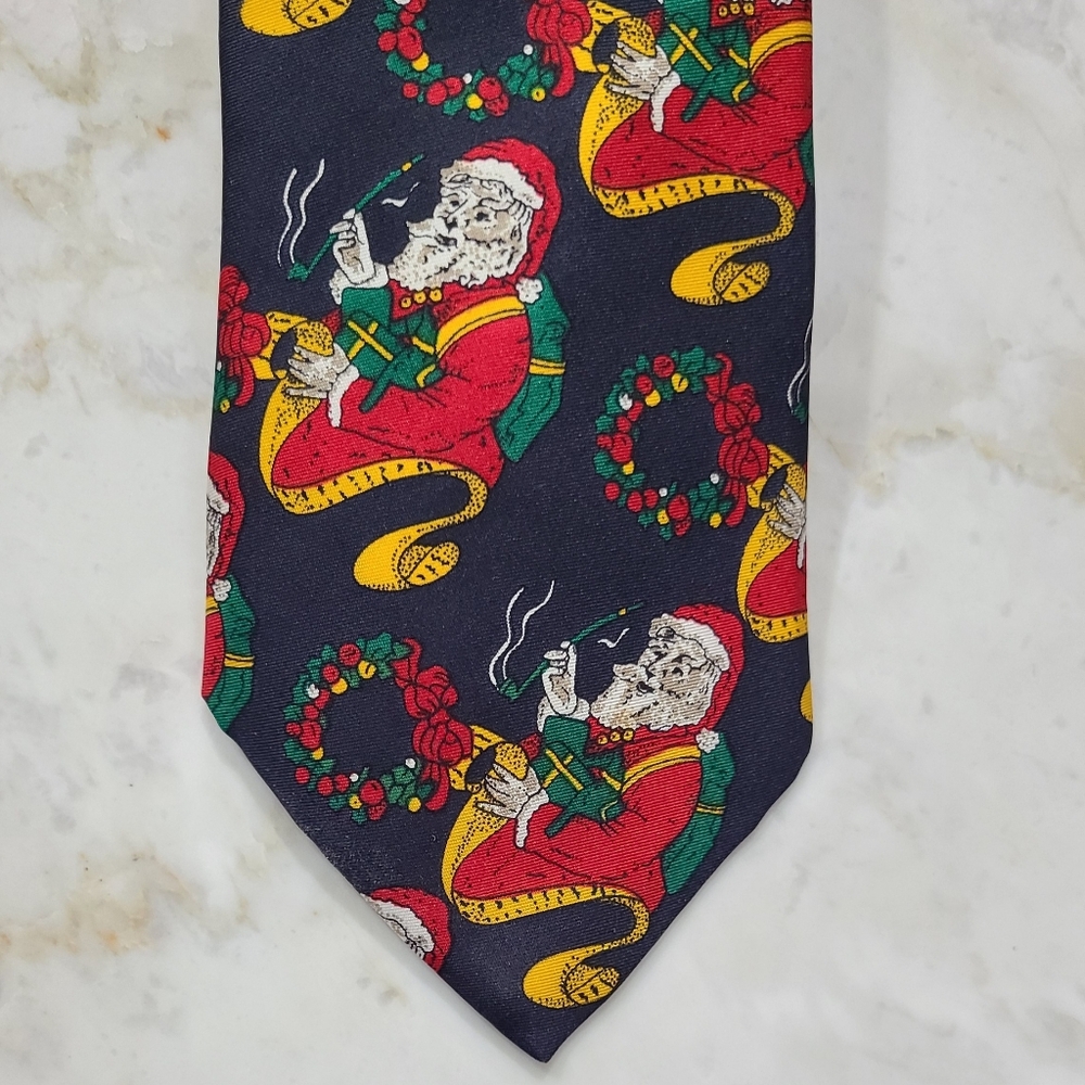 Christian Dior Santa Silk Tie Christmas - Picture 13 of 15